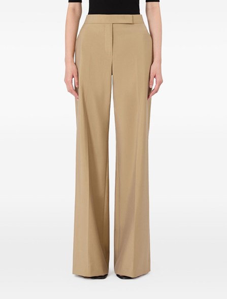 MAX MARA - Wool and silk poplin pants