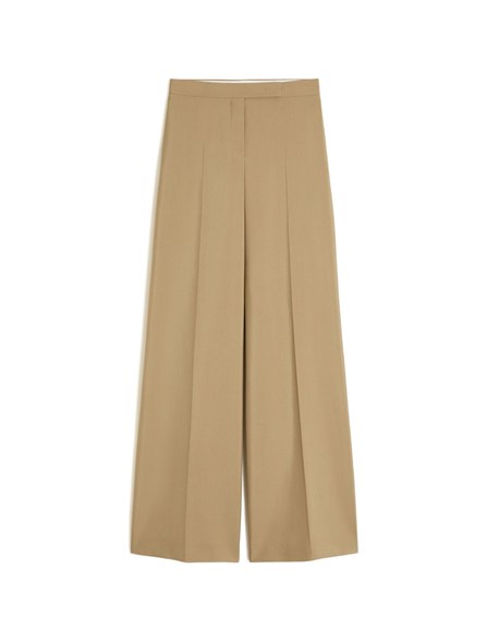 MAX MARA Pantalone in popeline di lana e seta
