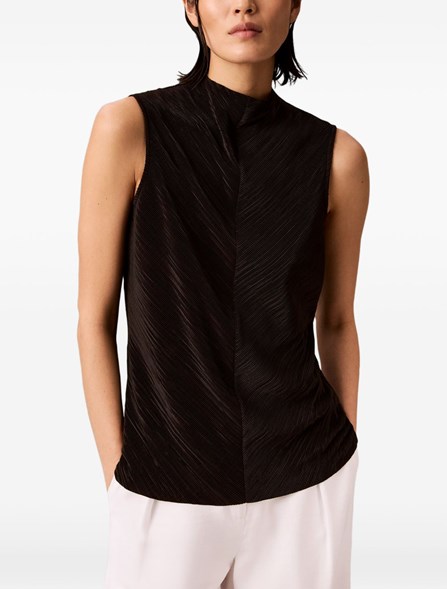 CALVIN KLEIN - Top plissettato