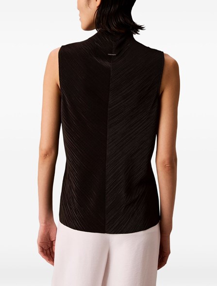 CALVIN KLEIN - Top plissettato