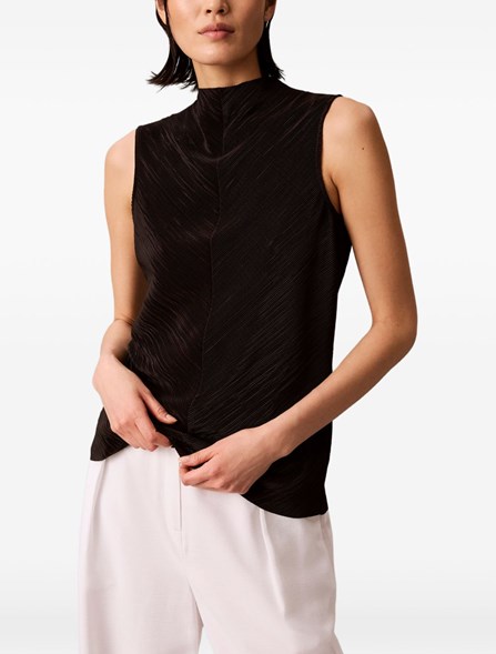 CALVIN KLEIN - Top plissettato