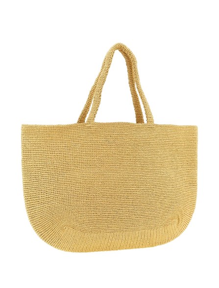 OFF-WHITE - Braided raffia beach bag 