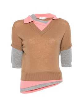 AUGUST BARRON - Layered polo shirt