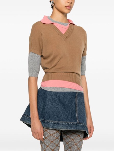 AUGUST BARRON - Layered polo shirt