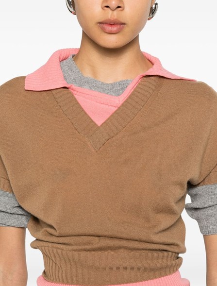 AUGUST BARRON - Layered polo shirt