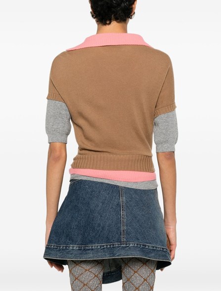 AUGUST BARRON - Layered polo shirt