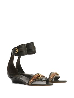 ISABEL MARANT - Sandali in pelle e tessuto