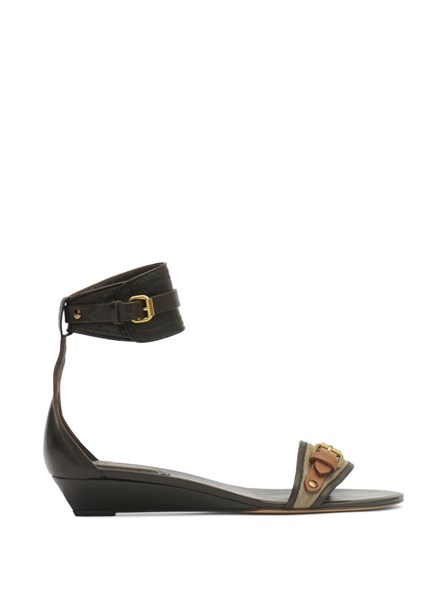 ISABEL MARANT - Sandali in pelle e tessuto