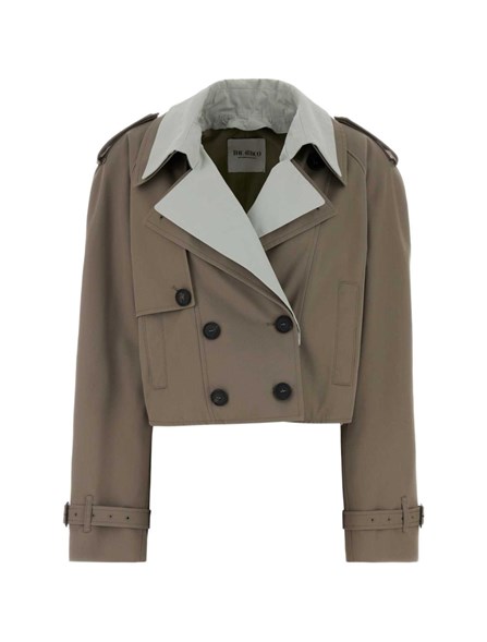 THE ATTICO - trench cropped in gabardine