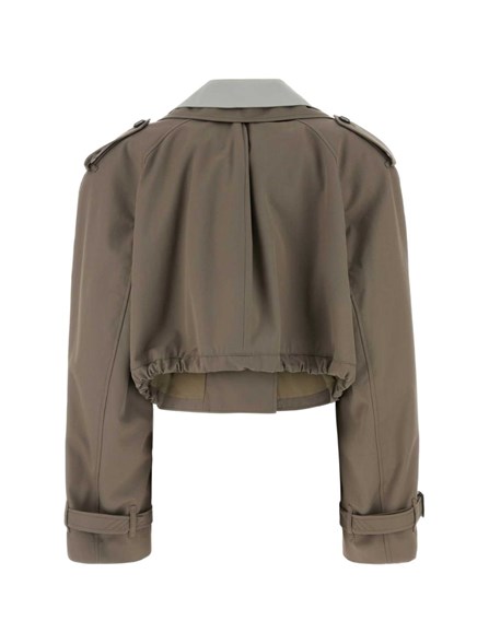 THE ATTICO - trench cropped in gabardine