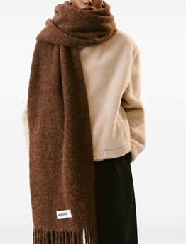 JACQUEMUS - モヘアとアルパカのブレンドスカーフ