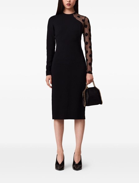 STELLA MC CARTNEY - ABITO CON INSERTO IN RETE
