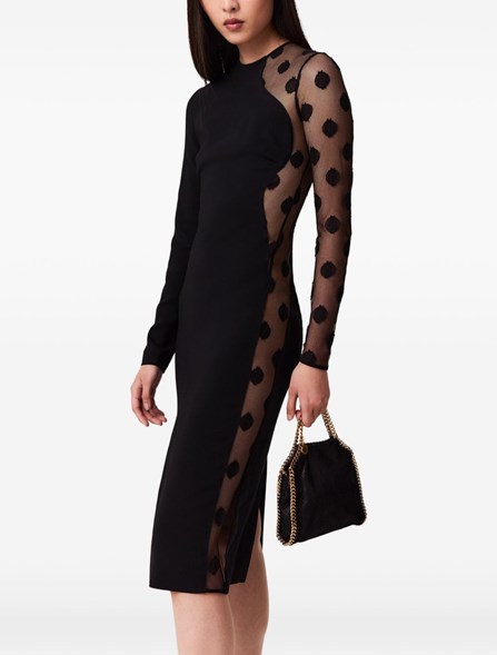 STELLA MC CARTNEY - ABITO CON INSERTO IN RETE