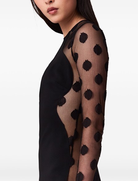 STELLA MC CARTNEY - ABITO CON INSERTO IN RETE