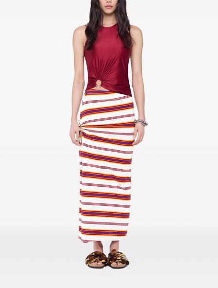 RABANNE - Cotton jersey skirt 