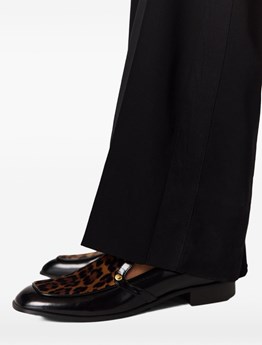 STELLA MC CARTNEY - Mocassini IN SIMILPELLE E Velluto Leopardato
