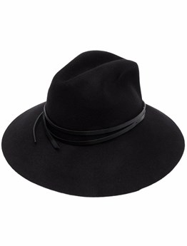 GOLDEN GOOSE DELUXE BRAND - Hat with leather strap