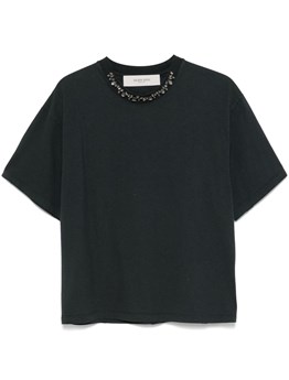 GOLDEN GOOSE DELUXE BRAND - T-shirt with cabochon crystals