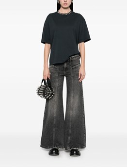 GOLDEN GOOSE DELUXE BRAND - T-shirt with cabochon crystals