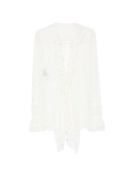 ALBERTA FERRETTI - Polka Dot Tulle Shirt