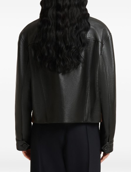 MARNI - Giacca in pelle e suede 