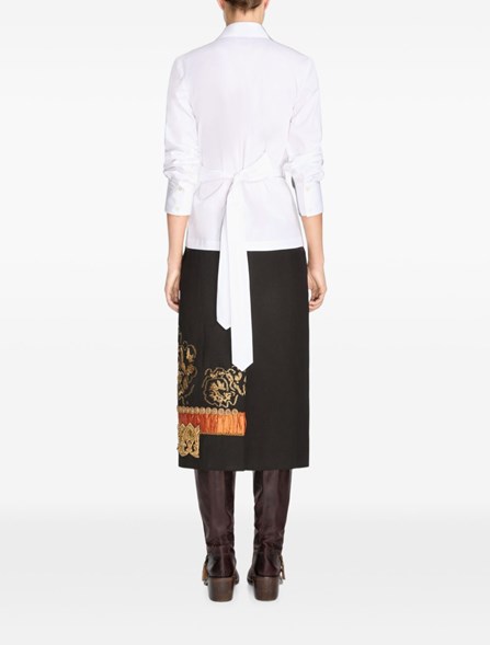 DRIES VAN NOTEN - Camicia in popeline di cotone