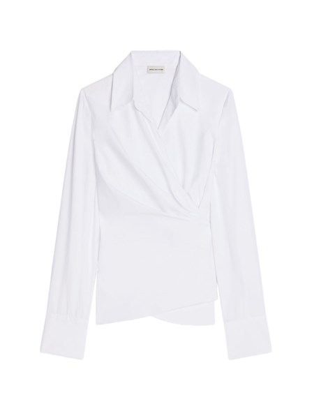 DRIES VAN NOTEN - Camicia in popeline di cotone