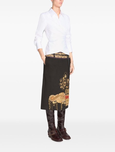 DRIES VAN NOTEN - Camicia in popeline di cotone