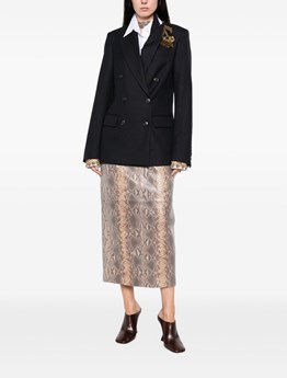 DRIES VAN NOTEN - Giacca doppiopetto in lana