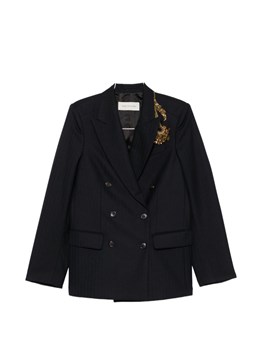 DRIES VAN NOTEN - Giacca doppiopetto in lana