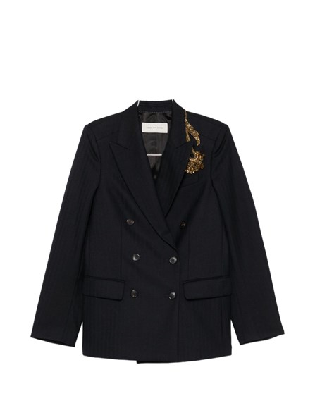 DRIES VAN NOTEN - Giacca doppiopetto in lana