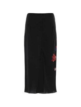 DRIES VAN NOTEN - DRIES VAN NOTEN プリント ビスコース スカート