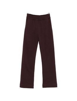DRIES VAN NOTEN - Pantalone sportivo burgundy