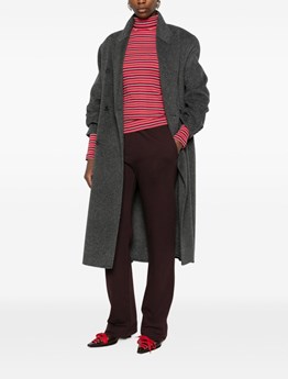 DRIES VAN NOTEN - Pantalone sportivo burgundy