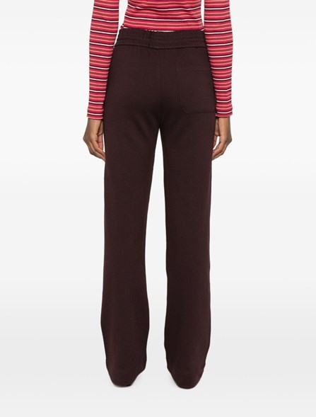 DRIES VAN NOTEN - バーガンディのスポーツパンツ