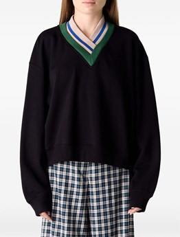 DRIES VAN NOTEN - DRIES VAN NOTEN Knitwear, V-neck sweatshirt