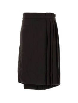 DRIES VAN NOTEN - Gonna plissettata asimmetrica