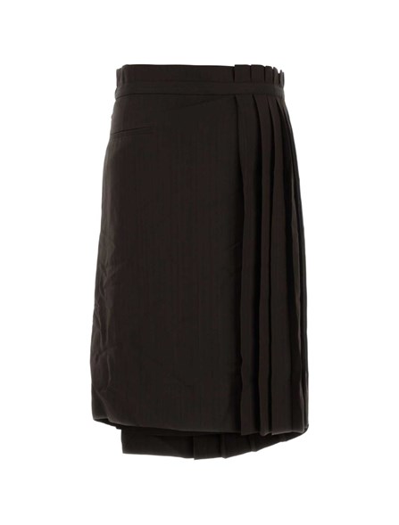 DRIES VAN NOTEN - Gonna plissettata asimmetrica