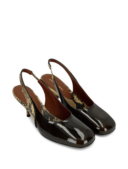DRIES VAN NOTEN - Patent leather slingbacks