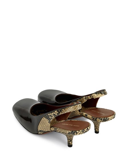 DRIES VAN NOTEN - Patent leather slingbacks