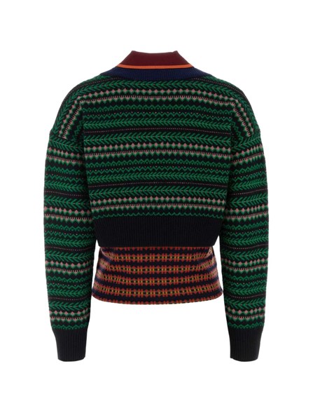 DRIES VAN NOTEN - Maglione in lana con intarsi