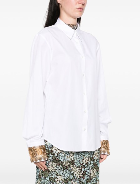 DRIES VAN NOTEN - Camicia in popeline di cotone