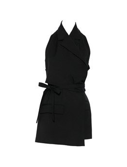 DRIES VAN NOTEN - Top in twill di lana