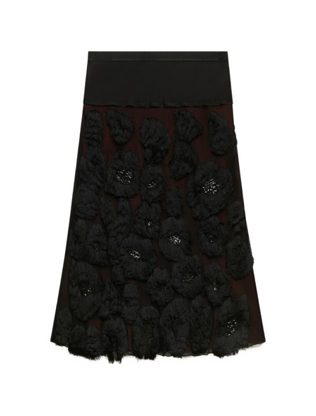 MARNI - Fringed Georgette Skirt