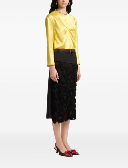 MARNI - Fringed Georgette Skirt
