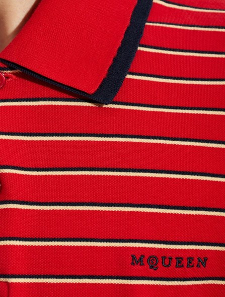 ALEXANDER MCQUEEN - POLO A RIGHE