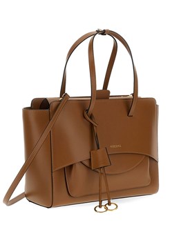 HIDESINS - Borsa in pelle di vitello liscia "Flap L"