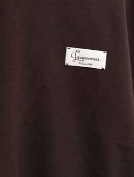 JACQUEMUS - Felpa in pile di cotone