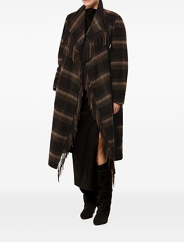 MARANT ÉTOILE - checked wool blend coat