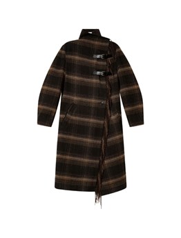 MARANT ÉTOILE - checked wool blend coat